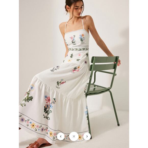 NWT Commense Boho Lace-Up Back Cami Dress Sz L NWT Commense Boho Lace-Up Back Cami Dress Sz L
